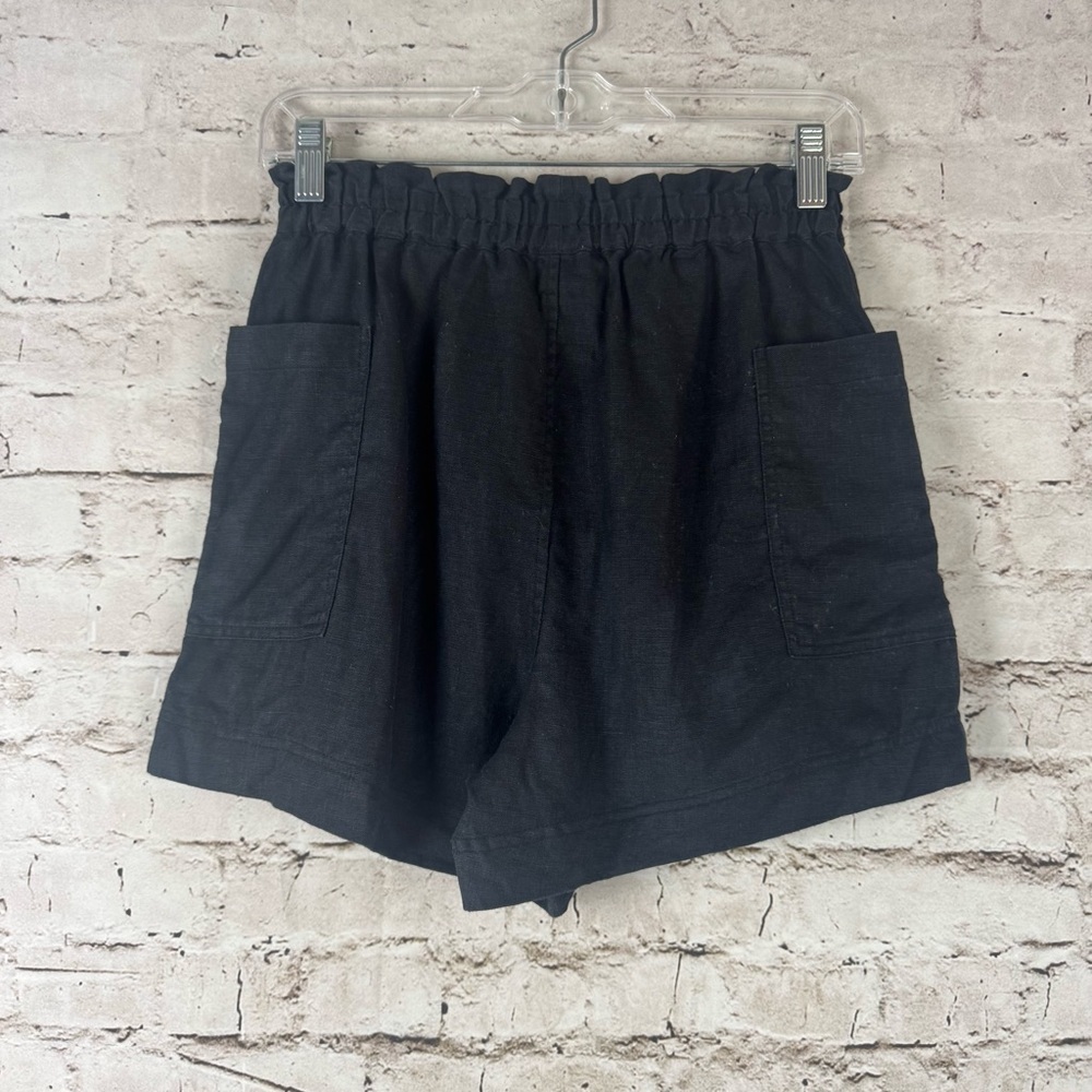 Rails Women's Size XS Black Summer Shorts 100% Linen Pockets $128 Casual - Picture 10 of 11